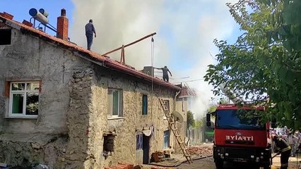 Seydişehir'de çıkan yangında 3 kuzu telef oldu