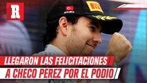 Felicitan a Checo Pérez por su gran carrera en el Gran Premio de Turquía