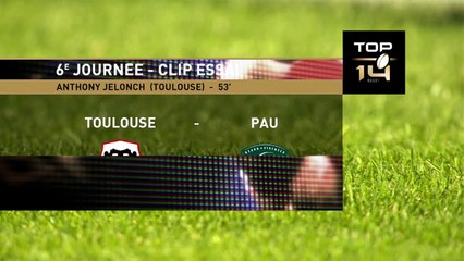 TOP 14 - Essai de Anthony JELONCH 2 (ST) - Stade Toulousain - Section Paloise - J06 - Saison 2021/2022
