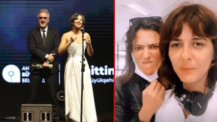Nihal Yalçın, konuşması sırasında tavırları tepki çeken Tamer Karadağlı'yı taklit etti