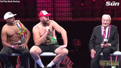 Tyson Fury describes 'edge of the seat' fight after defeating Deontay Wilder with brutal KO