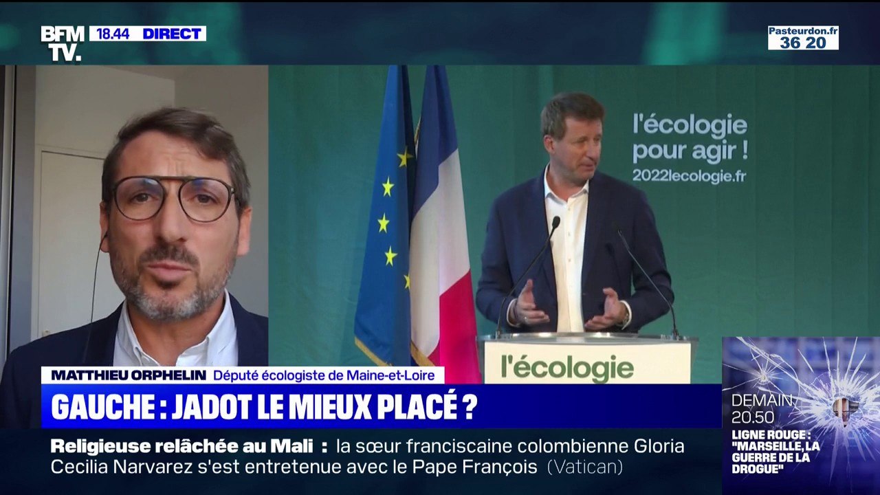 Matthieu Orphelin: "C'est autour de la candidature de Yannick Jadot que peuvent se rassembler l'ensemble des forces progressistes de gauche"