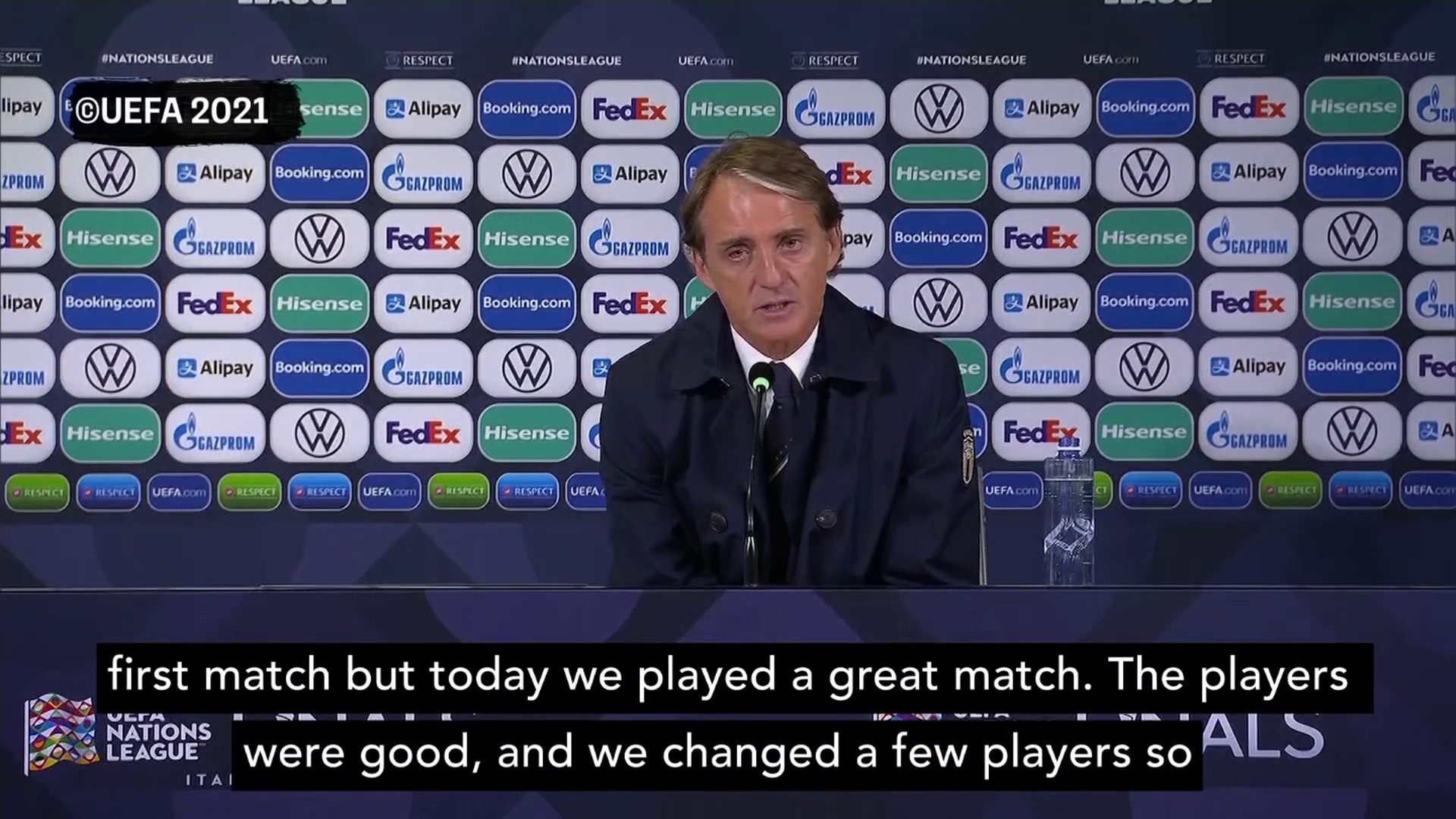 Mancini: "We made some changes and the team played a good match"