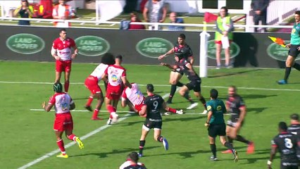 TOP 14 - Essai de Baptiste COUILLOUD 3 (LOU) - Biarritz Olympique - LOU Rugby - J06 - Saison 2021/2022