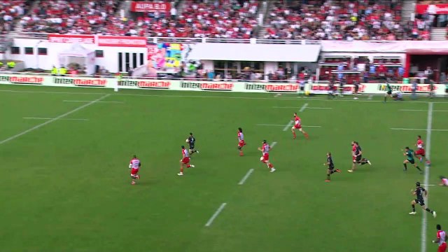 TOP 14 - Essai de Baptiste COUILLOUD 2 (LOU) - Biarritz Olympique - LOU Rugby - J06 - Saison 2021/2022