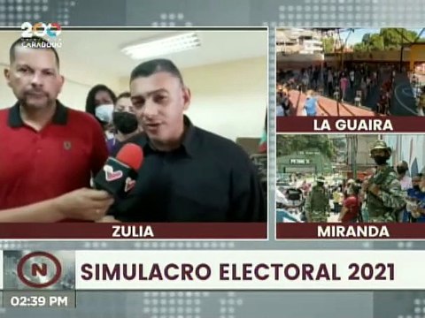 Dirwings Arrieta: En este simulacro ya se expresan los aires de victoria que vamos a tener el 21N