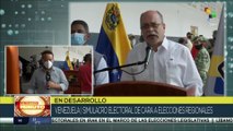 Presidente del CNE de Venezuela destacó participación masiva en simulacro electoral