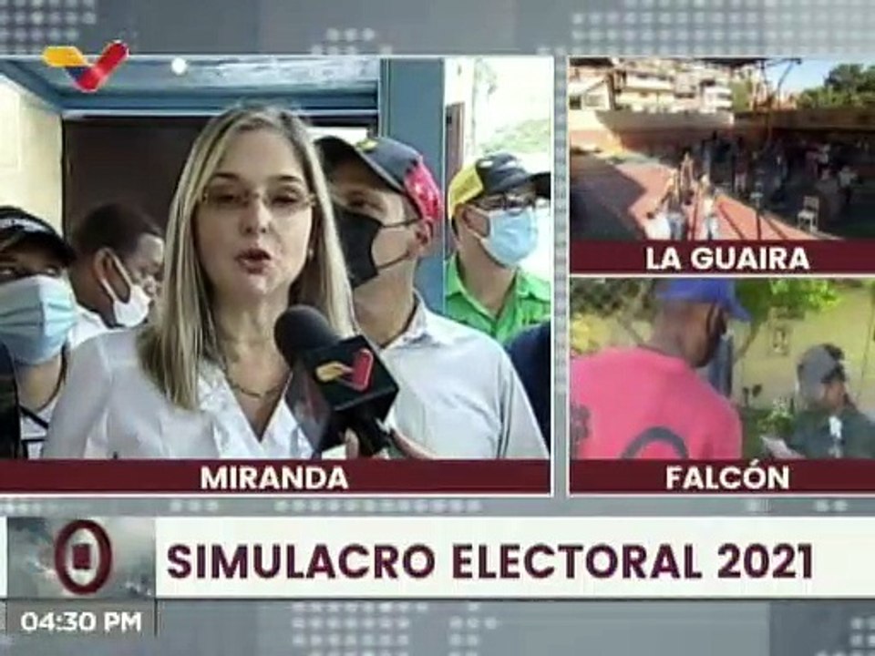 Candidata Gloria Pinho destacó la gran participación de los mirandinos en el ensayo electoral