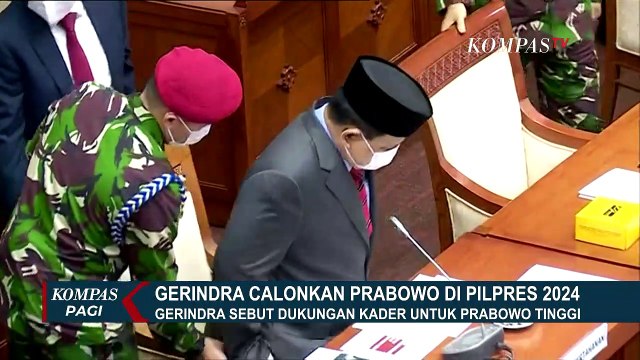 DPP Partai Gerindra Sebut Para Kader Dukung Prabowo Maju di Pilpres 2024