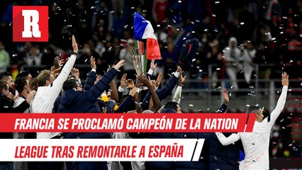 Francia se proclamó campeón de las Nations Leagues tras remontarle a España