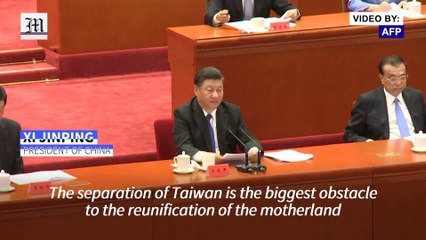 China's Xi says "reunification" with Taiwan "will be fulfilled"