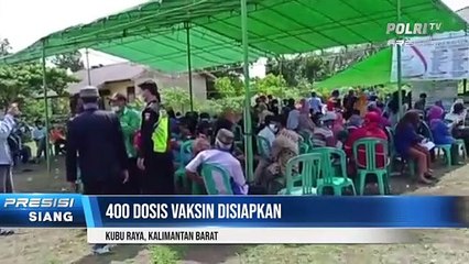 Kapolres Kubu Raya Tinjau Gerai Vaksin Presisi Polri Di Desa Radak Baru
