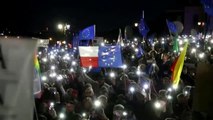 Multitudinaria manifestación en Polonia a favor de la permanencia en la Unión Europea
