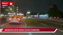 Bahçelievler'de makas kazası kamerada