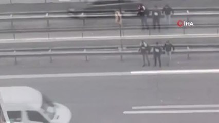 Son dakika haberleri | Otobanda yürekler ağza geldi: O anlar kamerada