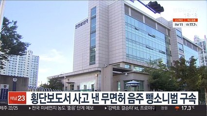 Descargar video: 횡단보도서 사고 낸 무면허 음주 뺑소니범 구속