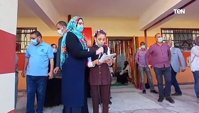 محافظ الغربية يشهد طابور الصباح بمدرسة الحسيني محمد عجاج بزفتى بعد تطويرها ضمن مبادرة حياة كريمة