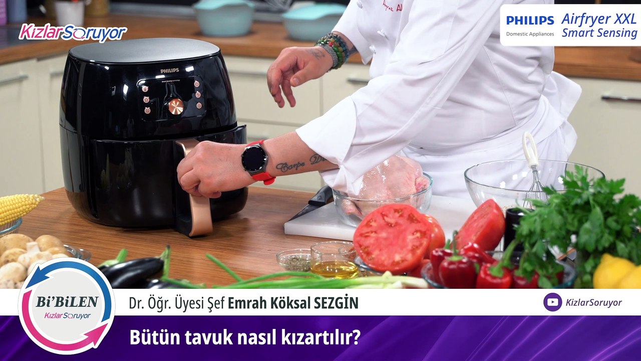 Bi’Bilen Emrah Köksal Sezgin - Videolu Görüş - Bütün tavuk nasıl kızartılır?