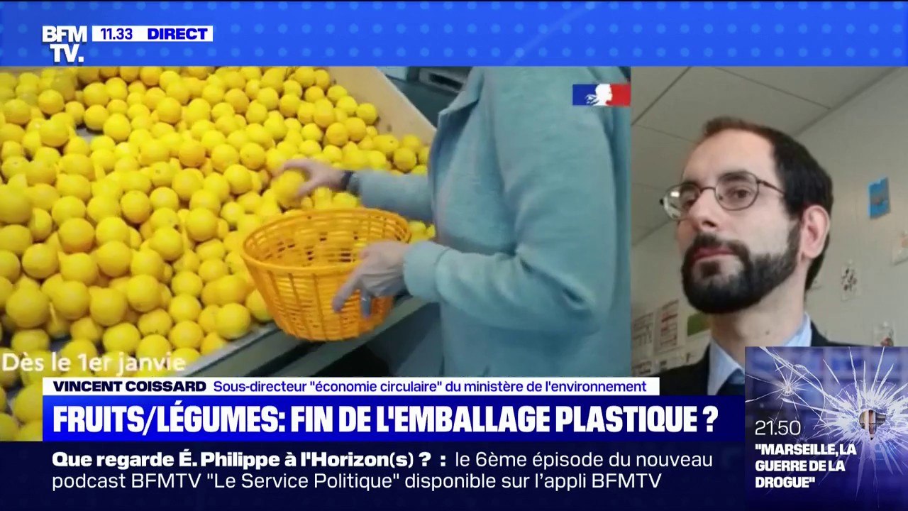 Les emballages plastiques des fruits et légumes vont-ils vraiment disparaître ? BFMTV répond à vos questions
