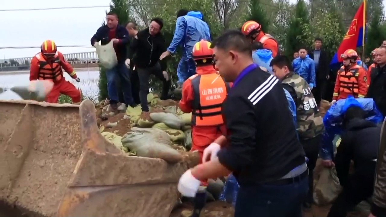 Unwetter in china: mehr als 1,76 mio. menschen sind in shanxi betroffen