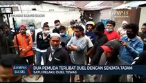 Dua Pemuda Terlibat Duel Dengan Senjata Tajam