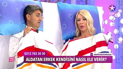 Canlı yayında ilginç anlar! Seda Sayan ile yatağa girip rol yaptı