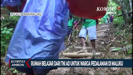 Rumah Belajar Dari TNI AD Untuk Warga Pedalaman di Maluku