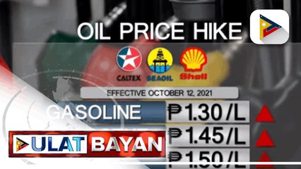 Higit P1 na taas presyo sa gasolina at diesel, ipatutupad bukas