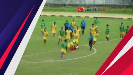 Rusuh! Aksi  Adu Jotos Hingga Kejar-kejaran Warnai Laga Liga 3 Indonesia