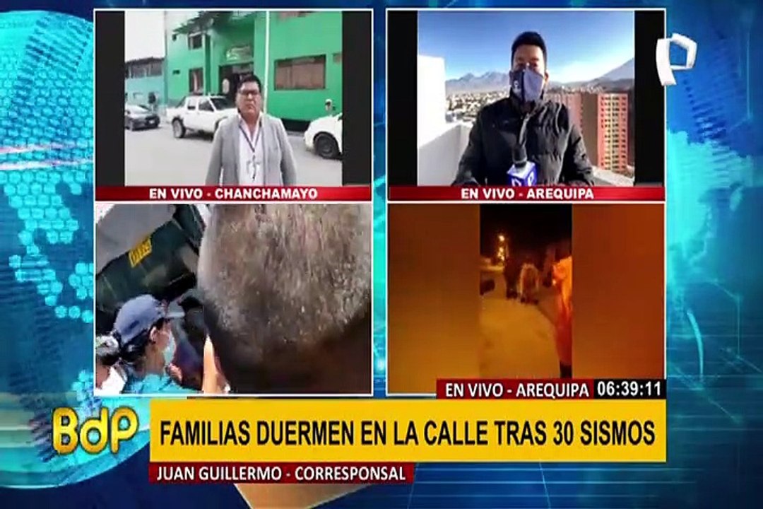Más de 30 sismos en Arequipa: familias duermen en las calles por temor a réplicas