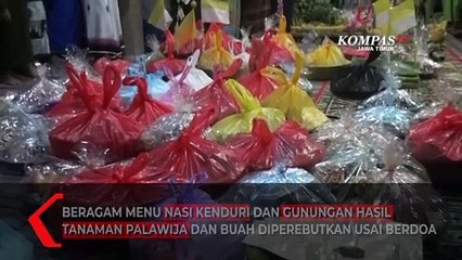 Tradisi Maulid Nabi Muhammad SAW Berebut Berkah Gunungan Buah Sayur