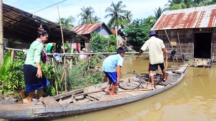 Cooking traditional food and grilled fish in my homeland