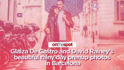 On the Spot: Glaiza De Castro and David Rainey's beautiful rainy day prenup photos in Barcelona