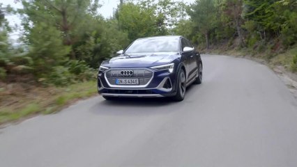 Audi e-tron S Sportback in Navarra Blue Driving Video