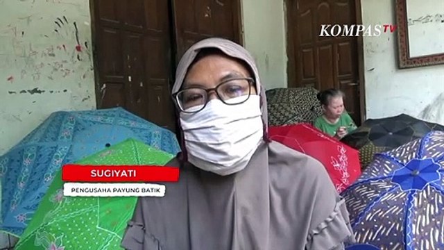 Bertahan Saat Pandemi, Perajin Batik Kain Beralih Melukis Batik Payung