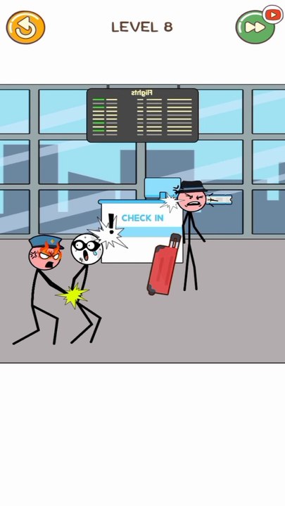 Hero Thief Puzzle #1 (Level 1/8) Stickman Thief Puzzle - Animation Game || Android Gameplay