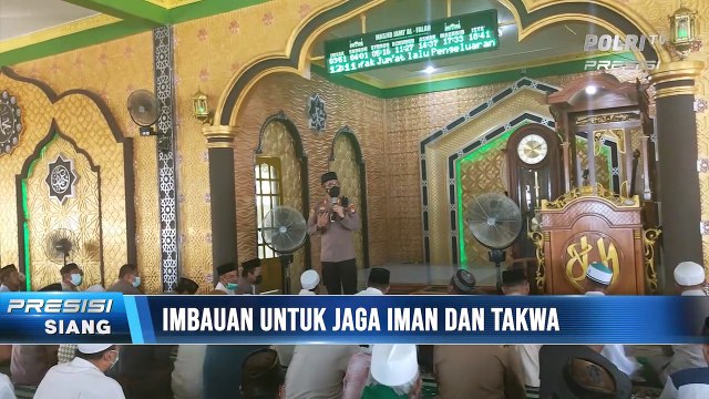 Jadi Khatib Sholat Jumat, Kapolres Ketapang Ingatkan Warga Jaga Kerukunan & Disiplin Prokes