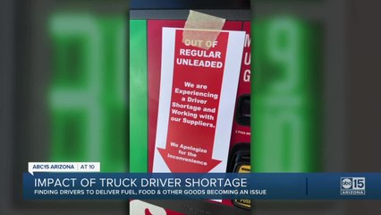 Valley gas shortage partly due to lack of truck drivers