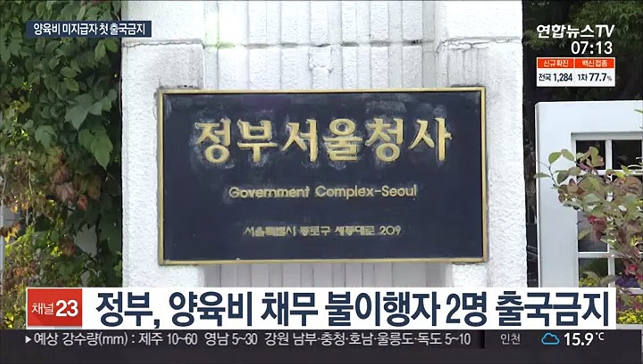 양육비 미지급 아빠 첫 출국금지…"대상 확대 검토"