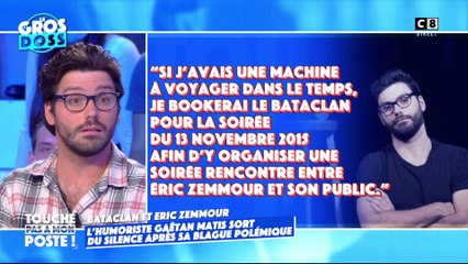 L'humoriste Gaëtan Matis fait polémique après une blague sur les attentats du Bataclan