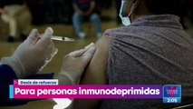 OMS recomienda aplicar dosis adicional de vacuna a personas con defensas bajas