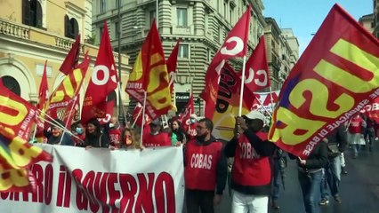 Забастовка и протесты в Риме