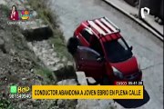 Abandonan a una persona en aparente estado de ebriedad de un vehículo en Cusco