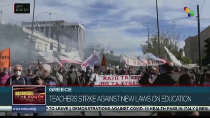 Greece: Teachers strike against new laws on education