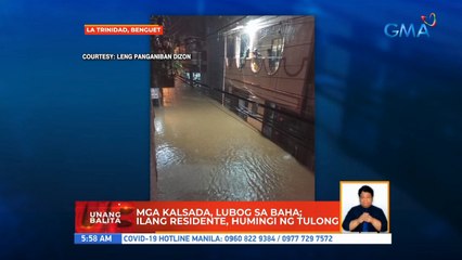 Mga kalsada, lubog sa baha; ilang residente, humingi ng tulong | UB