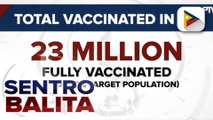 50% ng populasyon ng bansa, target na mabakunahan bago matapos ang taon; 86% full vaccination rate sa Metro Manila, target maabot ng NCR sa Nobyembre