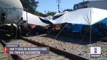 71 días de bloqueo de maestros de CNTE en vías del tren en Uruapan