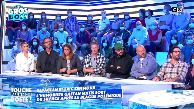 Gaëtan Matis s'exprime dans TPMP mais ne regrette pas sa blague sur Eric Zemmour et le Bataclan : Ce que je regrette c'est de ne plus être au Point Virgule et que tout se soit emballé
