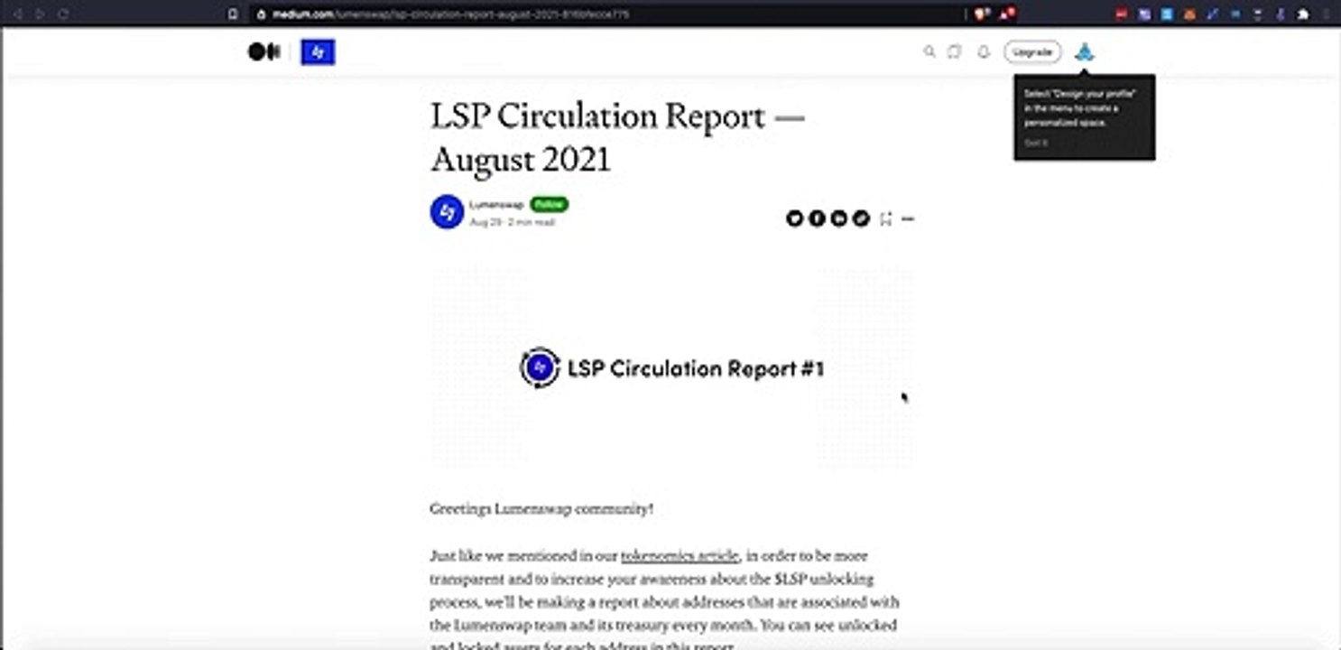 Lumenswap Circulating Supply and Marketcap