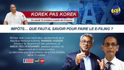 Korek pas Korek : Impôts… Que faut-il savoir pour faire le e-filing ?